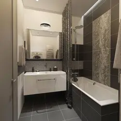 Combined bathroom with installation design