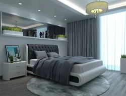 Красивый современный дизайн спальни