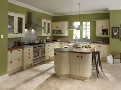 White olive kitchen photo