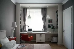 Стол в спальню для работы в современном интерьере фото