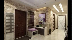 Hallway decorative stone design photo