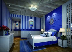 Bedrooms in blue photo