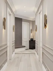 Hallway in modern style design light photo