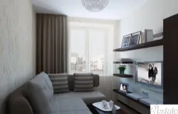 Modern living room in Khrushchev interior photo