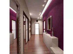 Color in the hallway design photo