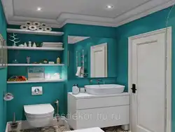 Turquoise Bathroom Design Photo