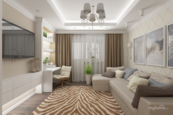 Joint living room interior