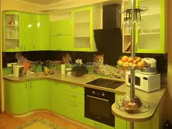 Фото все кухни салатового цвета