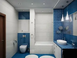 Hamam və tualetin müasir dizaynı ayrıca fotoşəkil