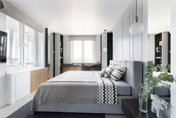 Дизайн маленькой спальни с двумя окнами