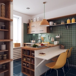 Photo of a simple kitchen in an apartment