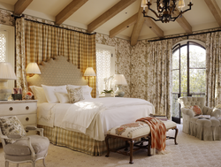 Country bedroom interior