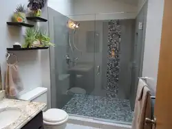 Shower design in a bathroom without a shower stall