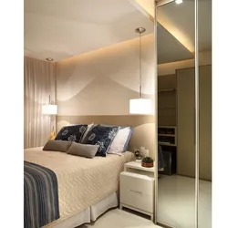 Bedroom 9 Sq M Design With Wardrobe