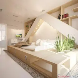 Дизайн спальни экостиль