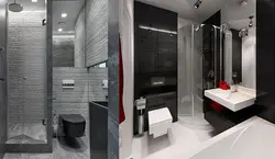 Дизайн Проект Ванной Комнаты С Душевой И Ванной И Туалетом
