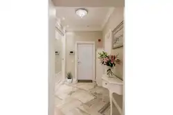 Wallpaper for white doors in the hallway photo