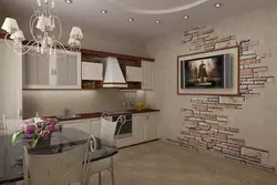 Kitchen design made of decorative stone