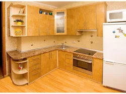 Photo of corner kitchen units for a medium kitchen