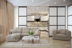 Living room doors apartment design