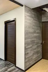Отделка стен в коридоре и прихожей ламинатом фото