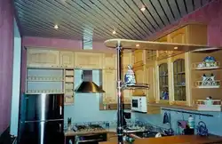 Фото потолка кухни из пвх