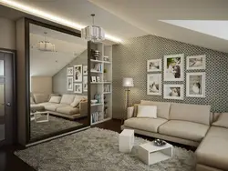 Living room bedroom design 16 sq.m.