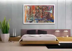 Stylish paintings for bedroom interior