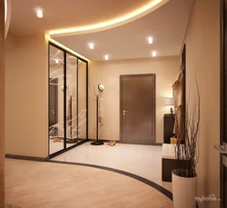 Square hallway with 4 doors interior