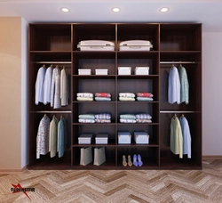 Built-in wardrobe in the bedroom photo of shelves inside