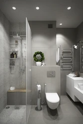 Bath design for 1 room apartment