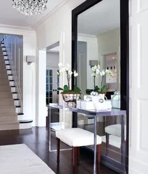 Large mirror in the hallway design photo