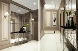 Large mirror in the hallway design photo