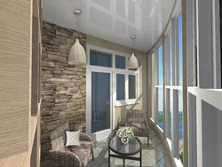 Loggia design with panoramic glazing 6