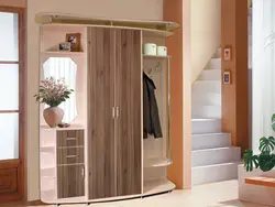 Small hallway design with mirror