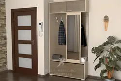 Small hallway design with mirror