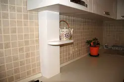 Disguise a gas pipe in the kitchen photo ideas