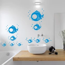 Bathroom wall design at home