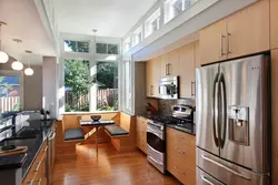 Kitchen furniture arrangement photo