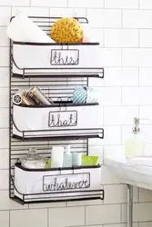 Bath Shelves In The Interior Photo