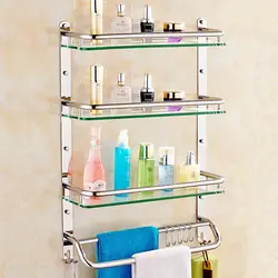 Bath shelves in the interior photo
