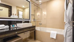 Дизайн ванной в гостинице