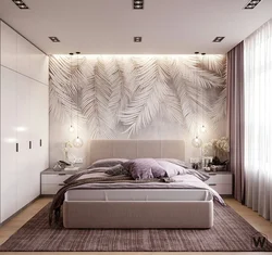 Bedroom Design In A Modern Style Photo With Photo Wallpaper