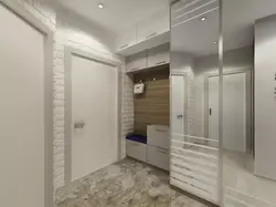 Corridor design in a panel house apartment photo