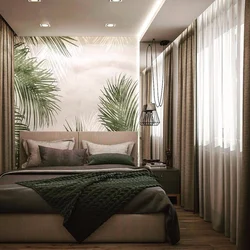 Long bedroom with balcony design