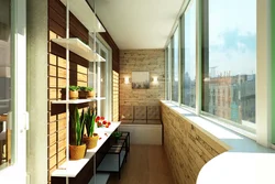 Beautiful design of balconies in the apartment