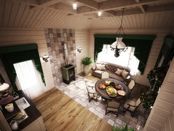 Kitchen Design Living Room In The Bathhouse