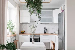 Kitchen interior design small wall