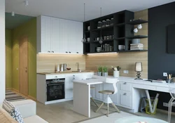 Kitchen design photo 25 sq m photo