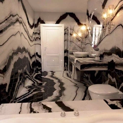 Черная плитка под мрамор в ванной фото дизайн